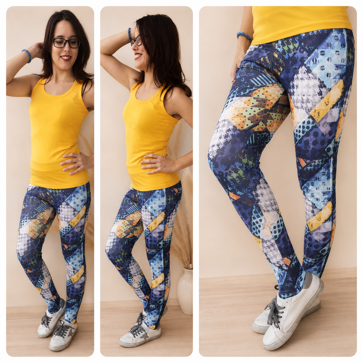 Obrázek Modré FITNESS leginy 
